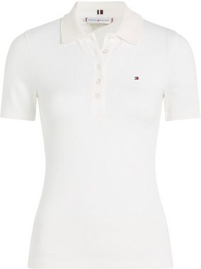 Tommy Hilfiger Poloshirt SLIM 5X2 RIB POLO mit langer Knopfleiste