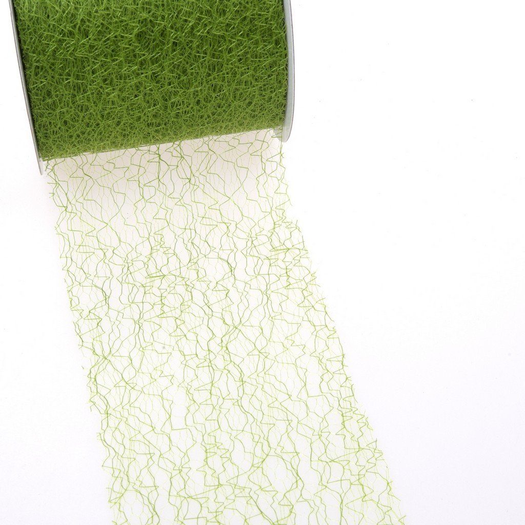 Deko AS Tischläufer Spiderweb Tischband-8cm grün-Rolle 25m-67 030-R 80