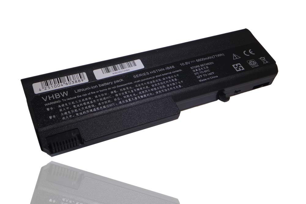 vhbw kompatibel mit HP EliteBook 8440W, 8440p, 6930p Laptop-Akku Li-Ion 6600 mAh (10,8 V)