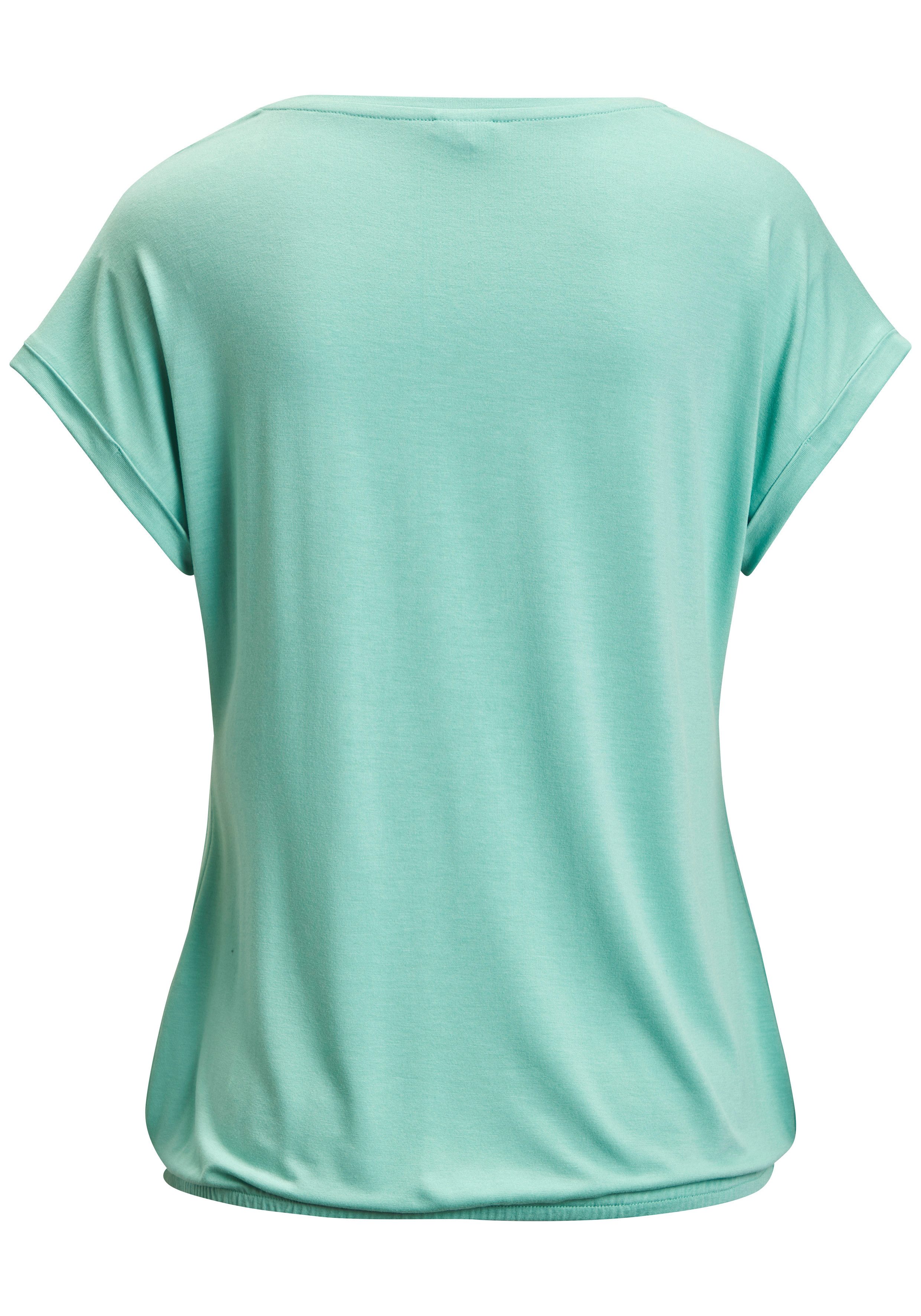 Vivance by Lascana Kurzarmshirt mit floralem Print aus elastischem Viskose Jersey, sommerlicht leicht