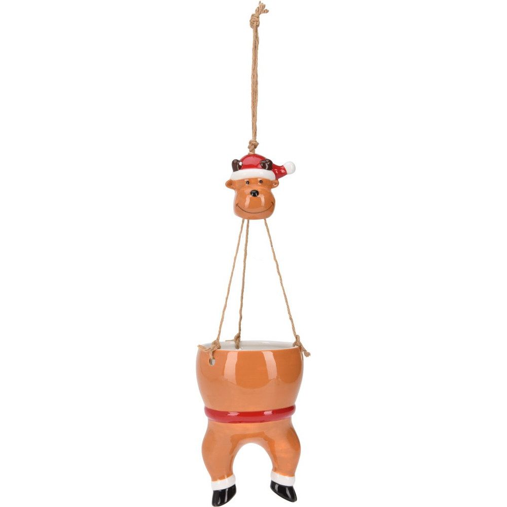 Koopmann Dekovase Hängeblumentopf - Weihnachten - Höhe ca. 57 cm - 1 Stück