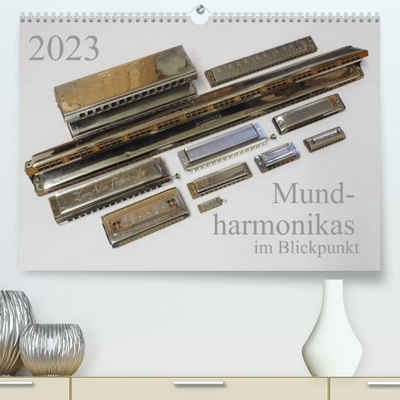 CALVENDO Wandkalender Mundharmonikas im Blickpunkt (Premium, hochwertiger DIN A2 Wandkalender 2023, Kunstdruck in Hochglanz)