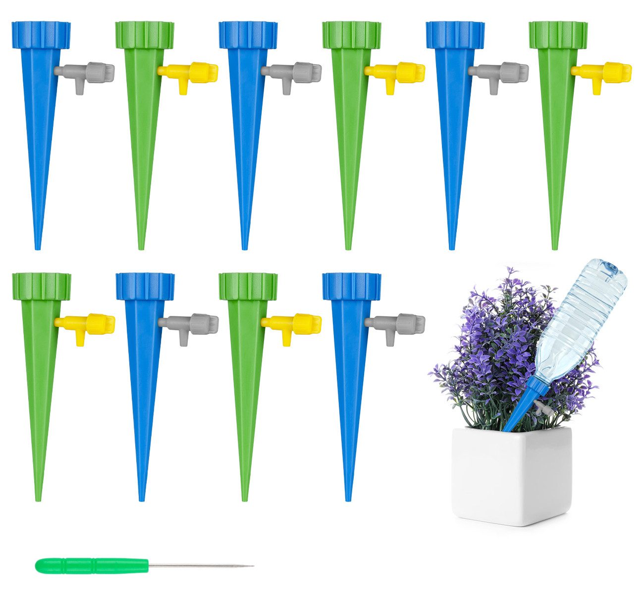 Homewit Bewässerungssystem Automatische Bewässerungssets, für Garten Pflanzen Blumen, (50-tlg), Gewächshäuser und Urlaub