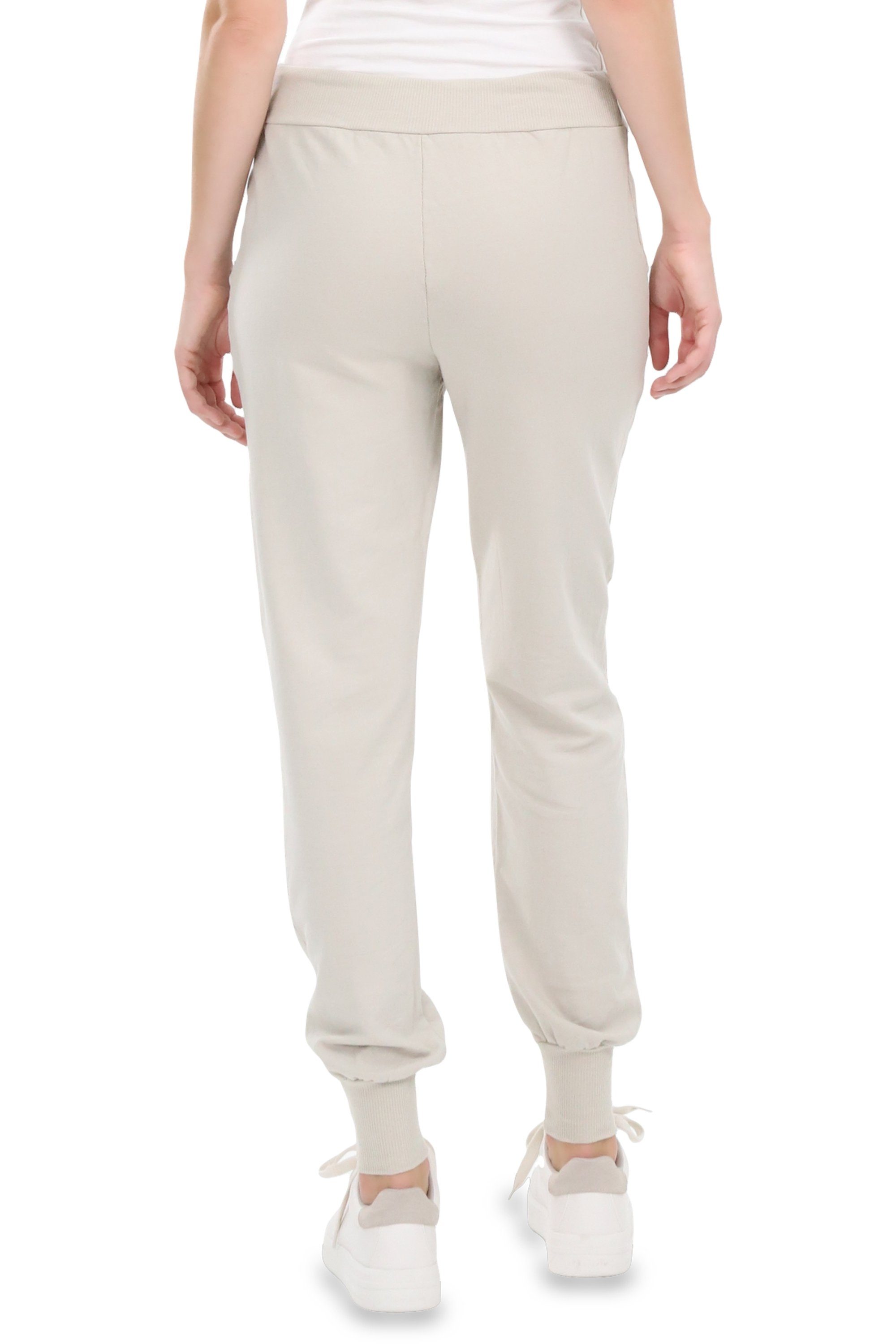 malito more than fashion Sweathose malito Damen Jogginghose im Classic Look, Sporthose in Unifarben, Jogging Hose Skinny Fit