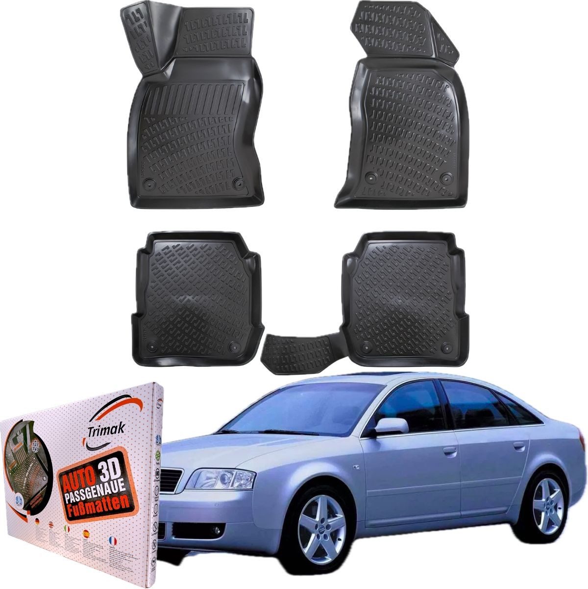 Passform-Fußmatten Oder Kofferraumwanne Oder Set kompatibel mit Audi A6