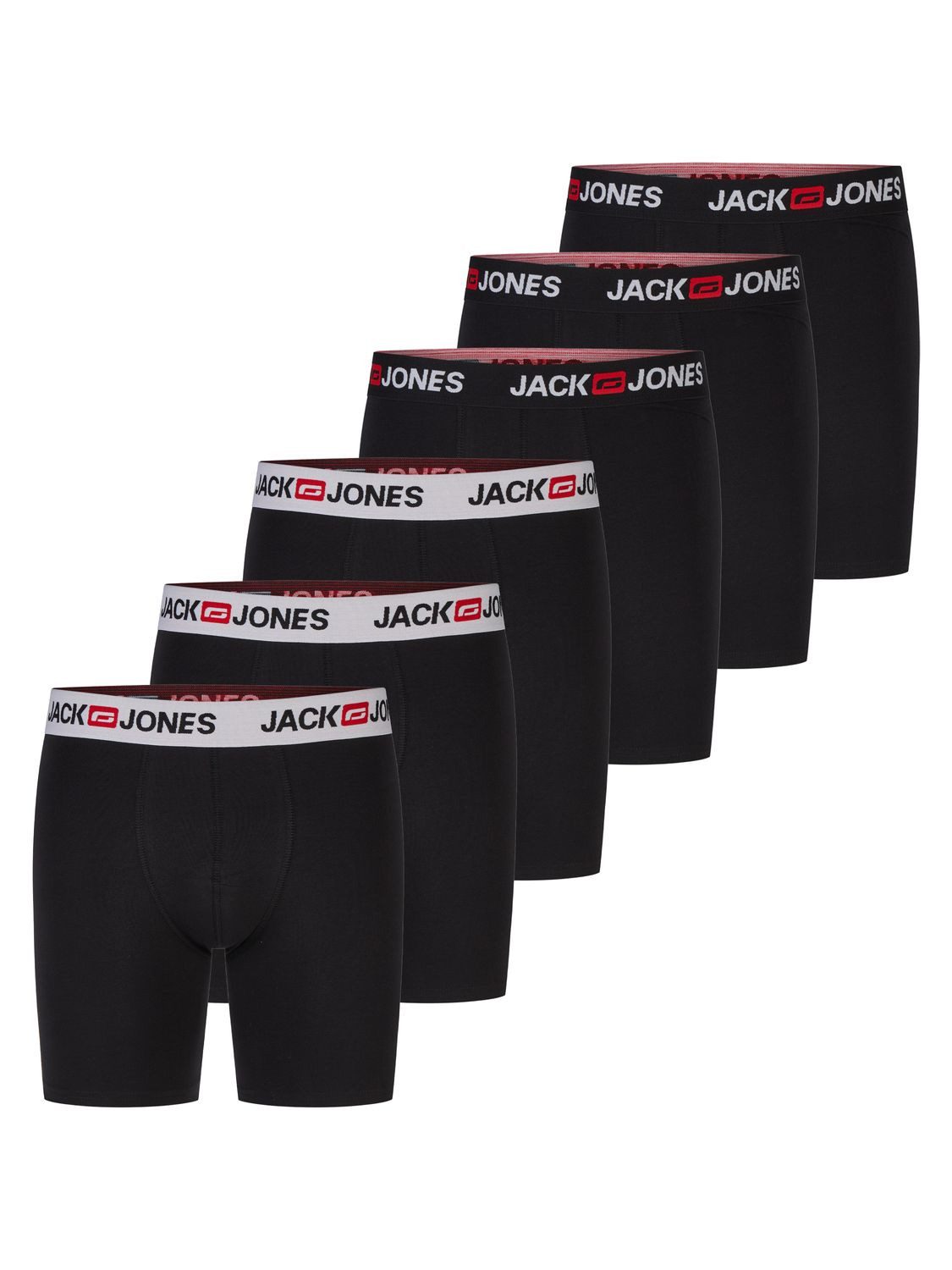 Jack & Jones Boxershorts (Vorteilspack, 6-St) Unterhosen mit Stretch