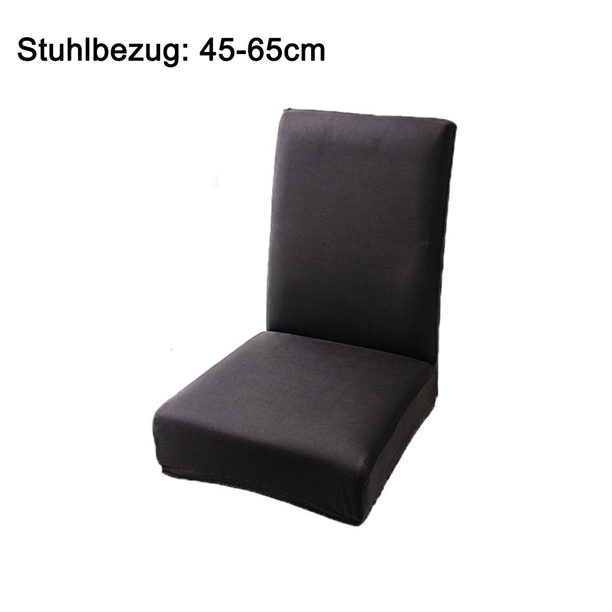Deko, Abnehmbare für Juoungle Schwarz Universal Stuhlhussen Stretch Stuhlbezug Stuhlhusse