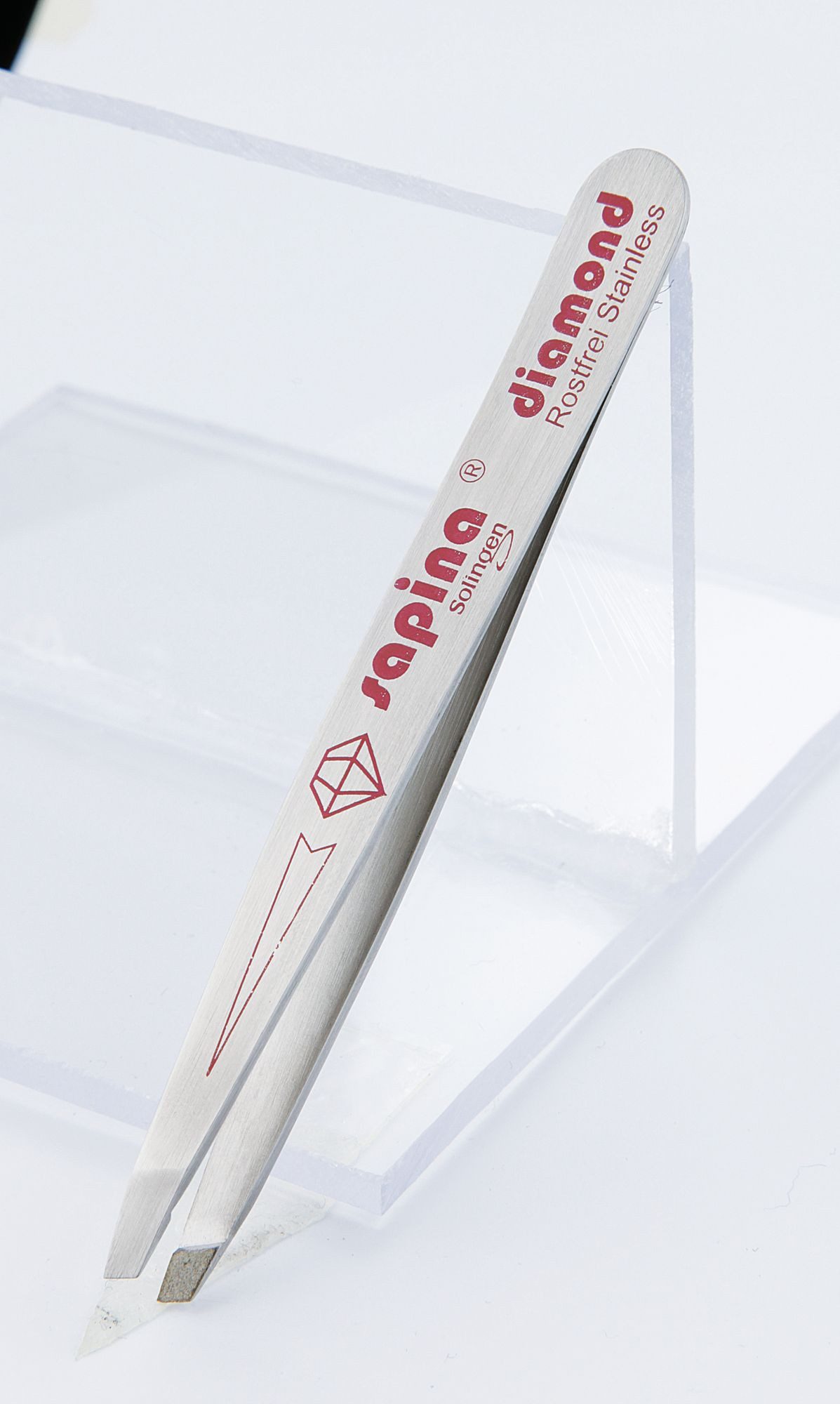 EKS Solingen Augenbrauenpinzette EKS Diamant Pinzette slant 10 cm