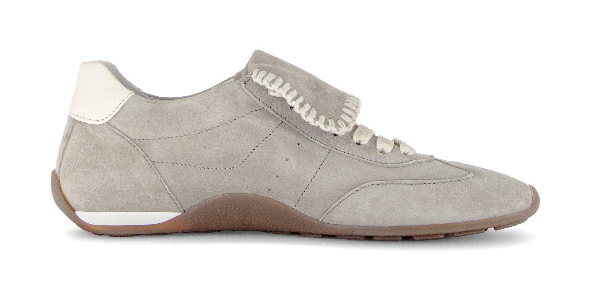 Gabor Sneaker Freizeitschuh, Halbschuh, Schnürer mit Ziernähten und Kontrastbesatz