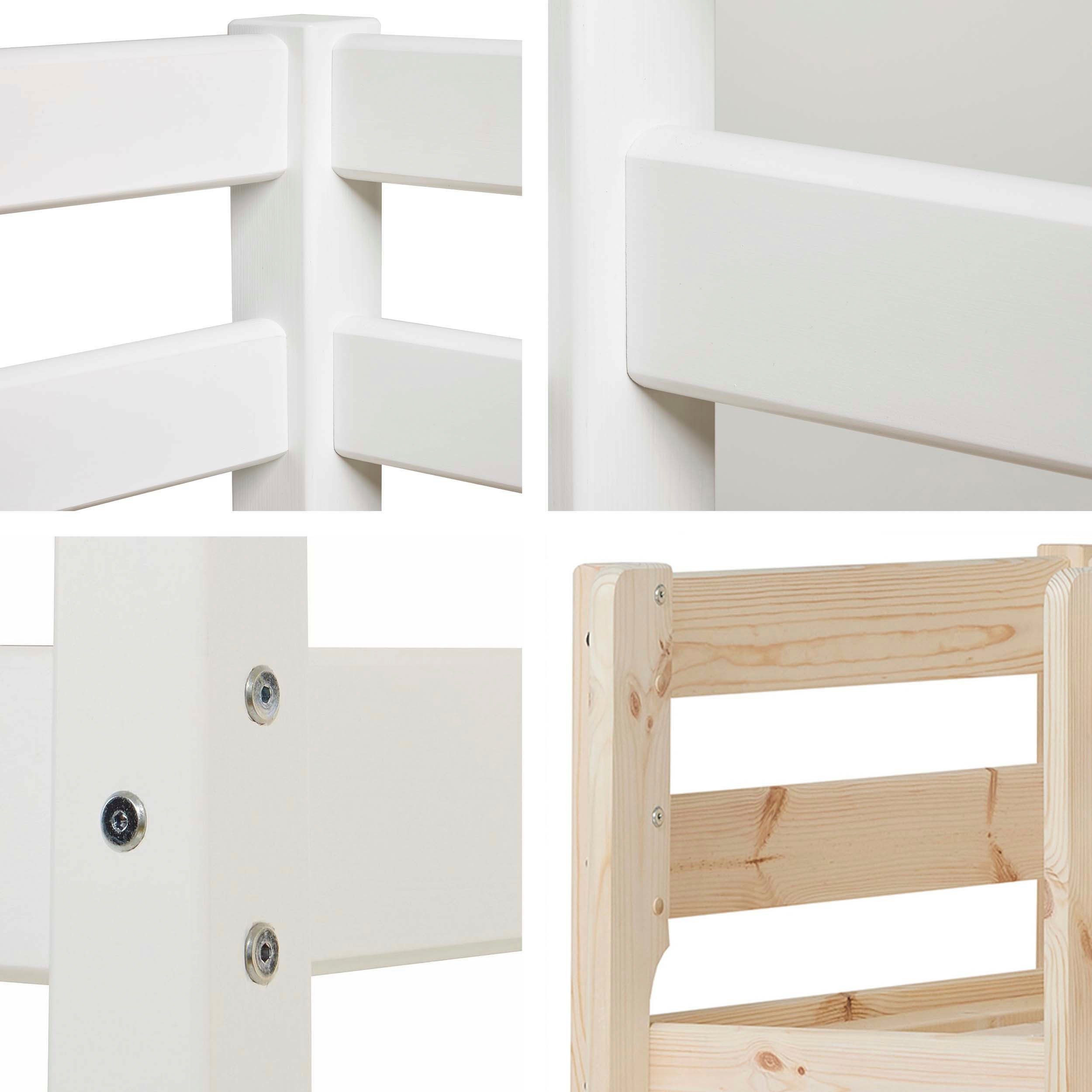 Hoppekids Spielbett ECO COMFORT, Hochbett, in 2 Einzelbetten teilbar, Höhe 72cm, Farbe & Größe & Matratze