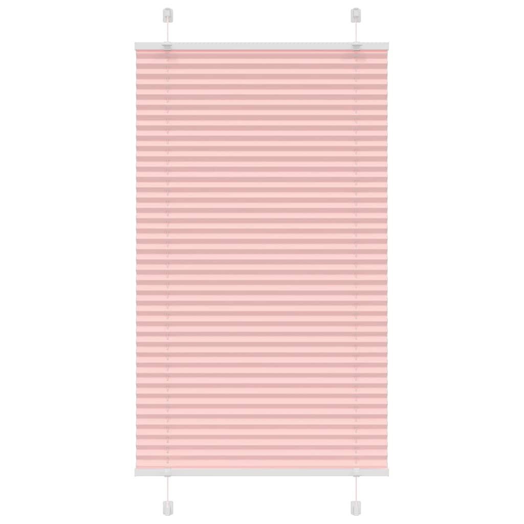 vidaXL Jalousie Plissee Rosa 70x150 cm Stoffbreite 69,4 cm Polyester