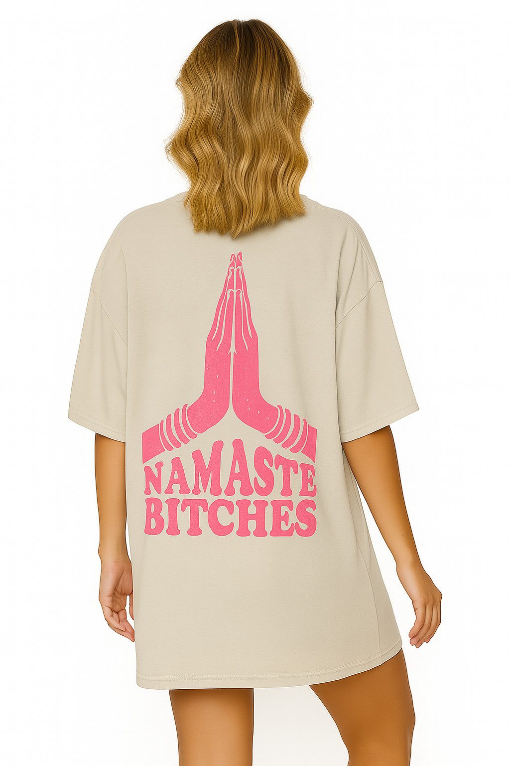 Worldclassca T-Shirt Worldclassca Oversized NAMASTE Print günstig online kaufen