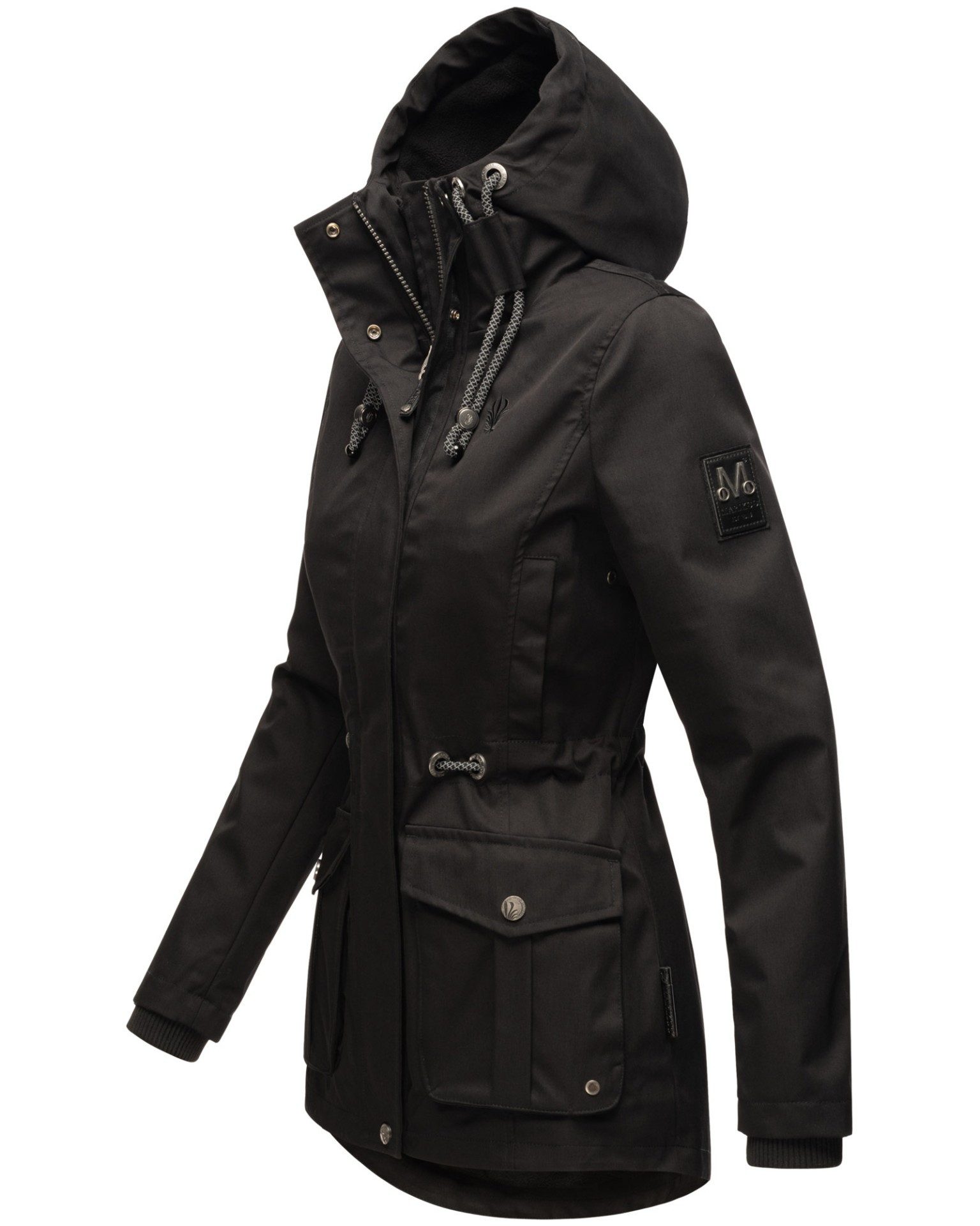 Marikoo Outdoorjacke mit verstellbarer Kapuze