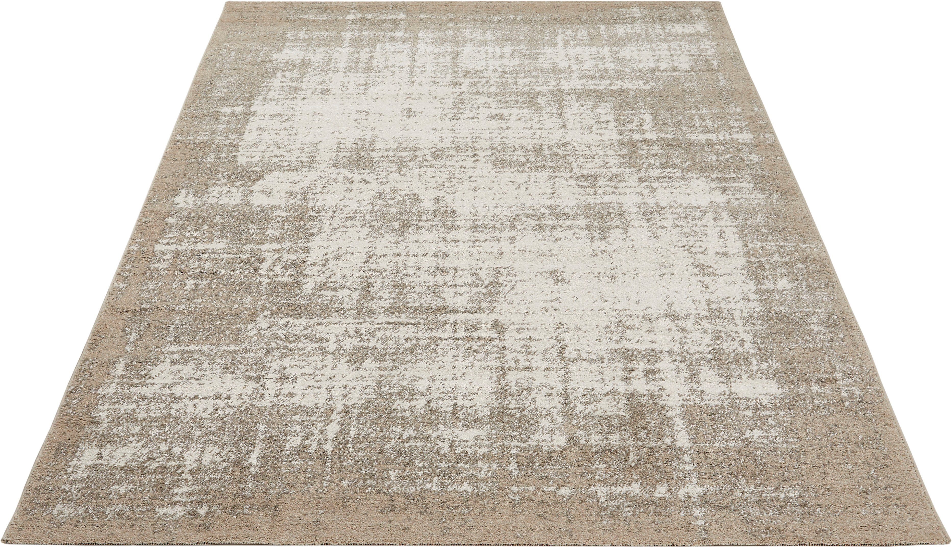 Teppich Campos, Andiamo, rechteckig, Höhe: 10 mm, Kurzflor, Wohnzimmer beige