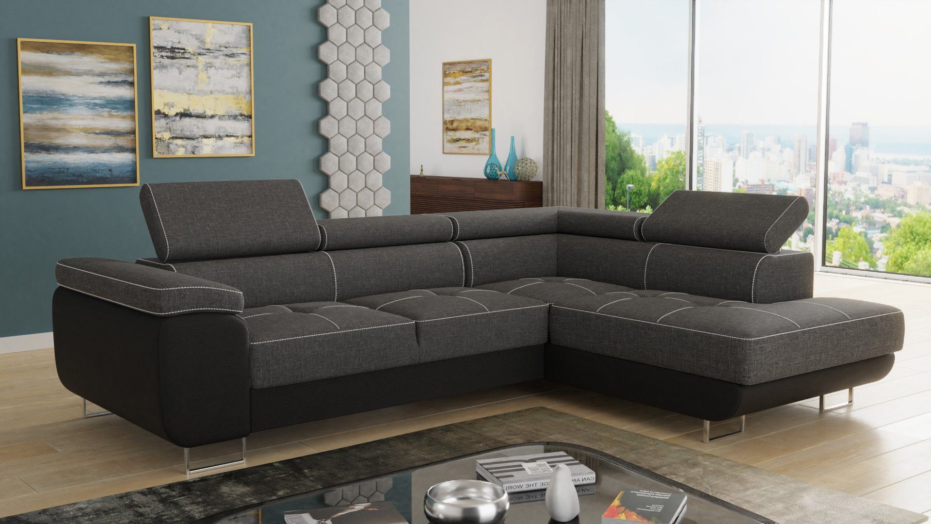 Sofnet Ecksofa Caris, mit Schlaffunktion und günstig online kaufen