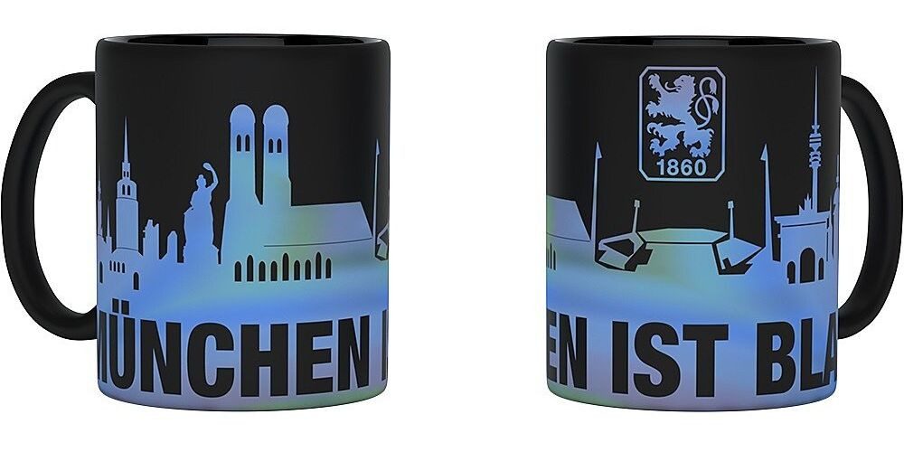 TSV 1860 München Becher Tasse Skyline Metallic