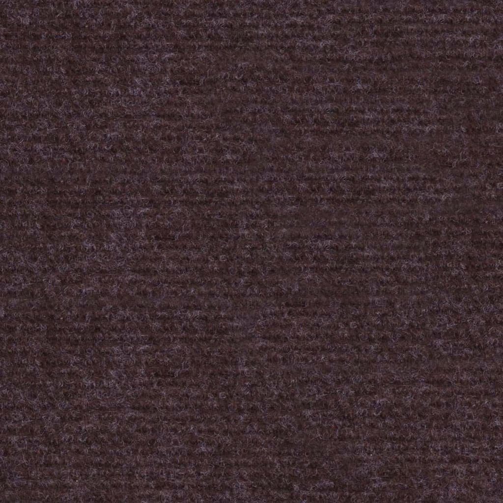 Fußmatte Messeteppich Rillen 1,2x10 vidaXL, Rechteckig m Braun