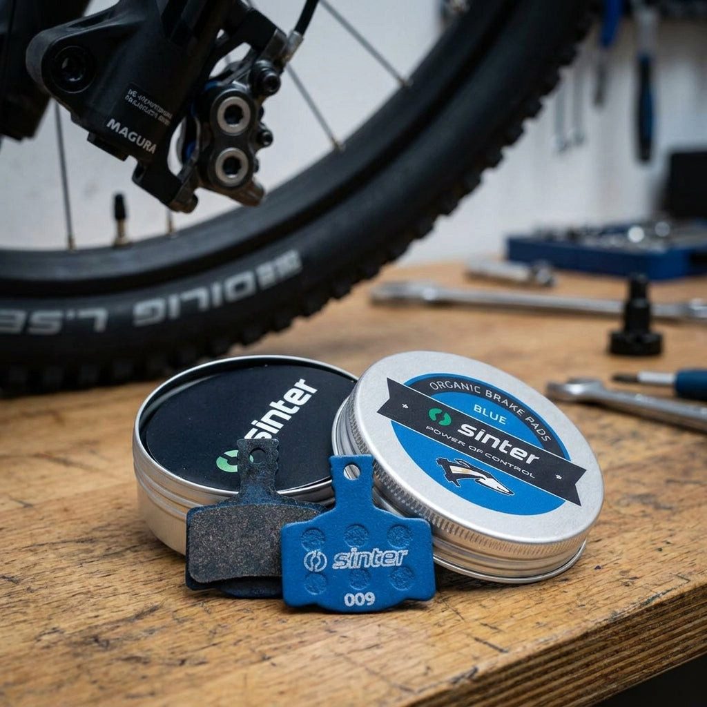 Magura Scheibenbremse Scheibenbremsbelag Sinter 009 Magura organisch, E-Bike, blau, Set, in