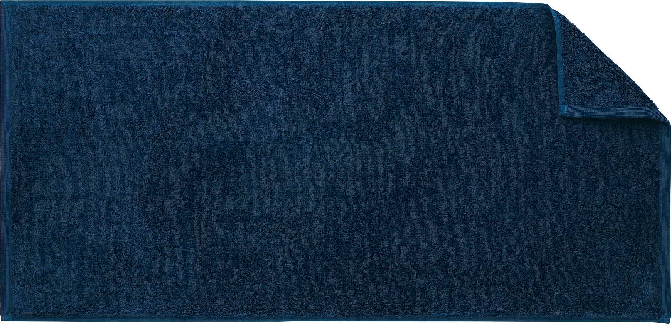 Egeria Handtücher Elegant, Walkfrottier Baumwolle reine blue dusty (1-St), Programm mit Uni Webkante