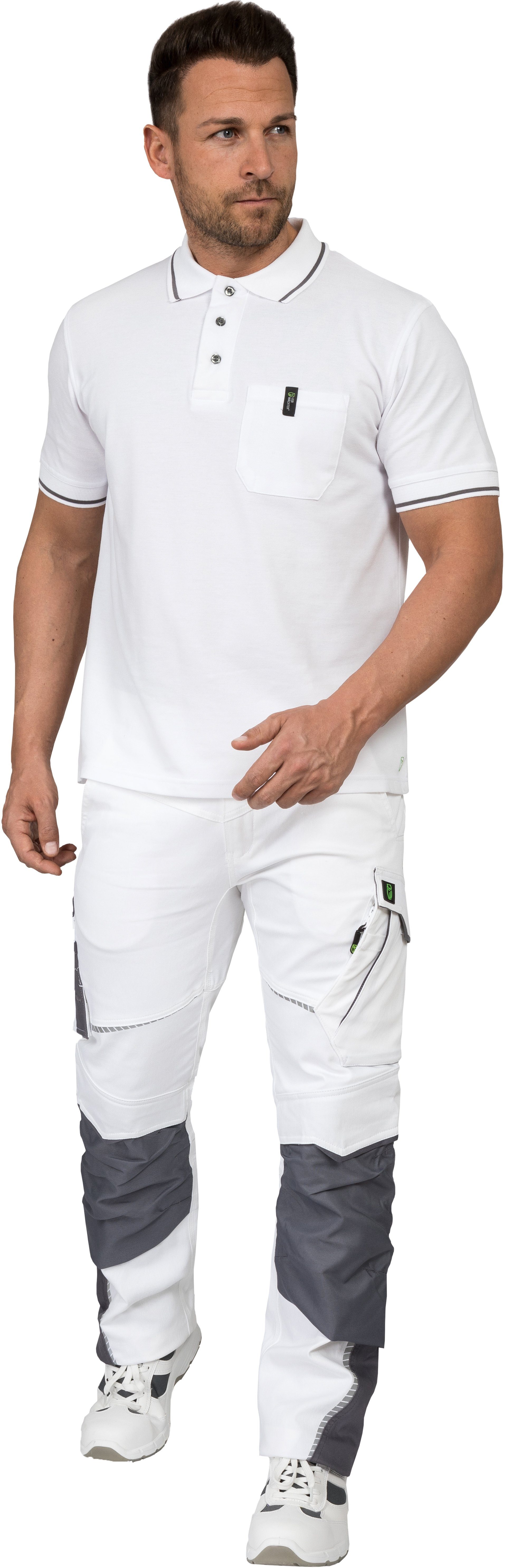 Leibwächter Poloshirt Flex-Line Herren Poloshirt kurzarm, mit Brusttasche & Stifttasche (Bequeme Workwear, antibakterielle, Antigeruchs- und Antipilling-Ausrüst – Bild 4 von 4