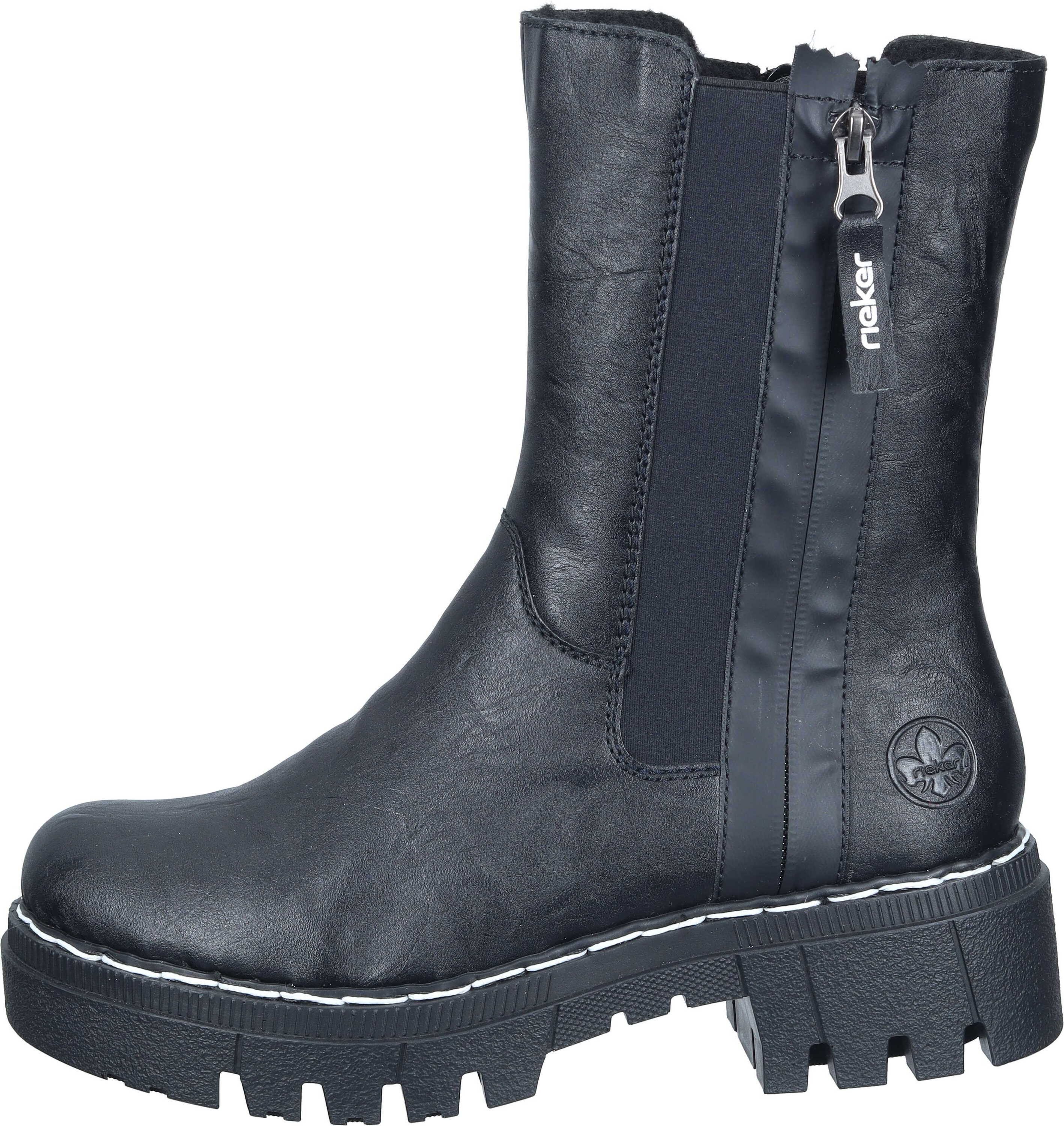 Rieker Stiefel Stiefelette aus strapazierfähigem Synthetik günstig online kaufen