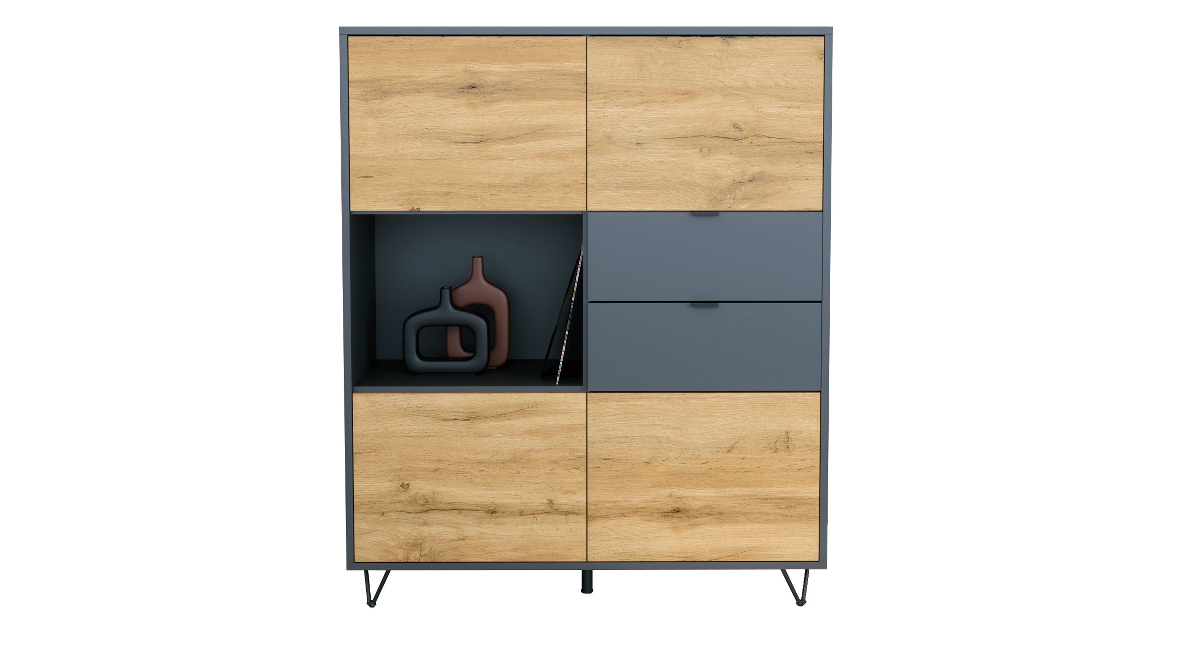 Vladon Highboard Marino (Highboard mit 4 günstig online kaufen