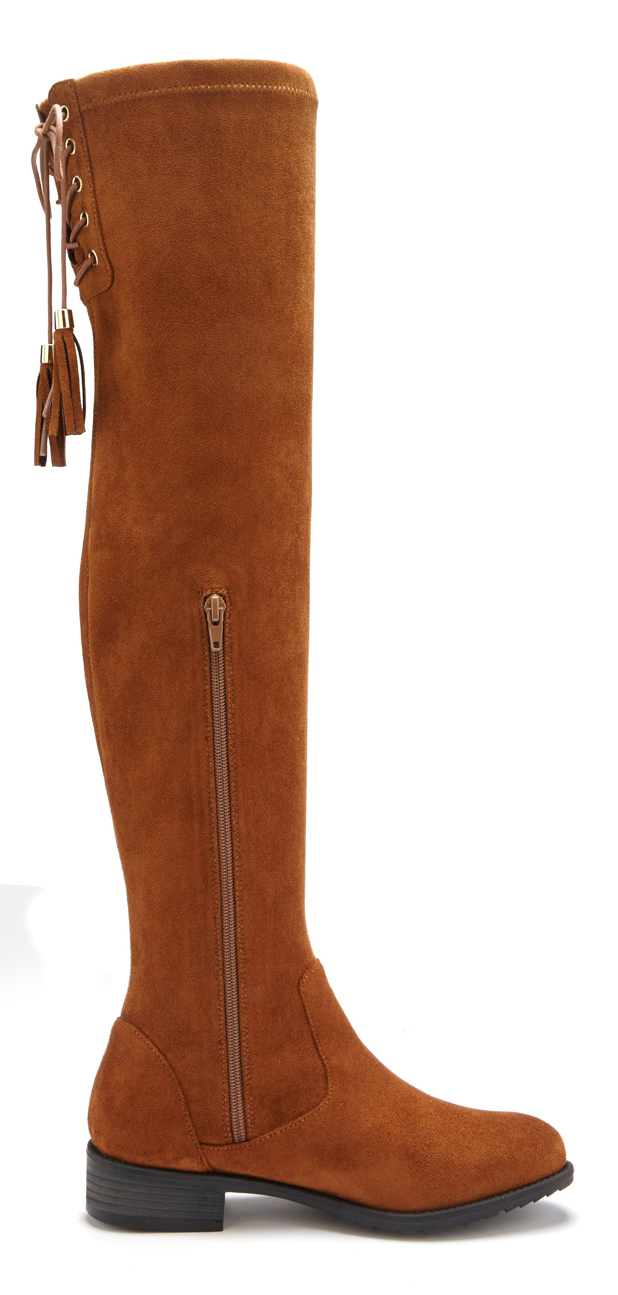 LASCANA Stiefel, Langschaftstiefel Overkneestiefel mit elastischem günstig online kaufen