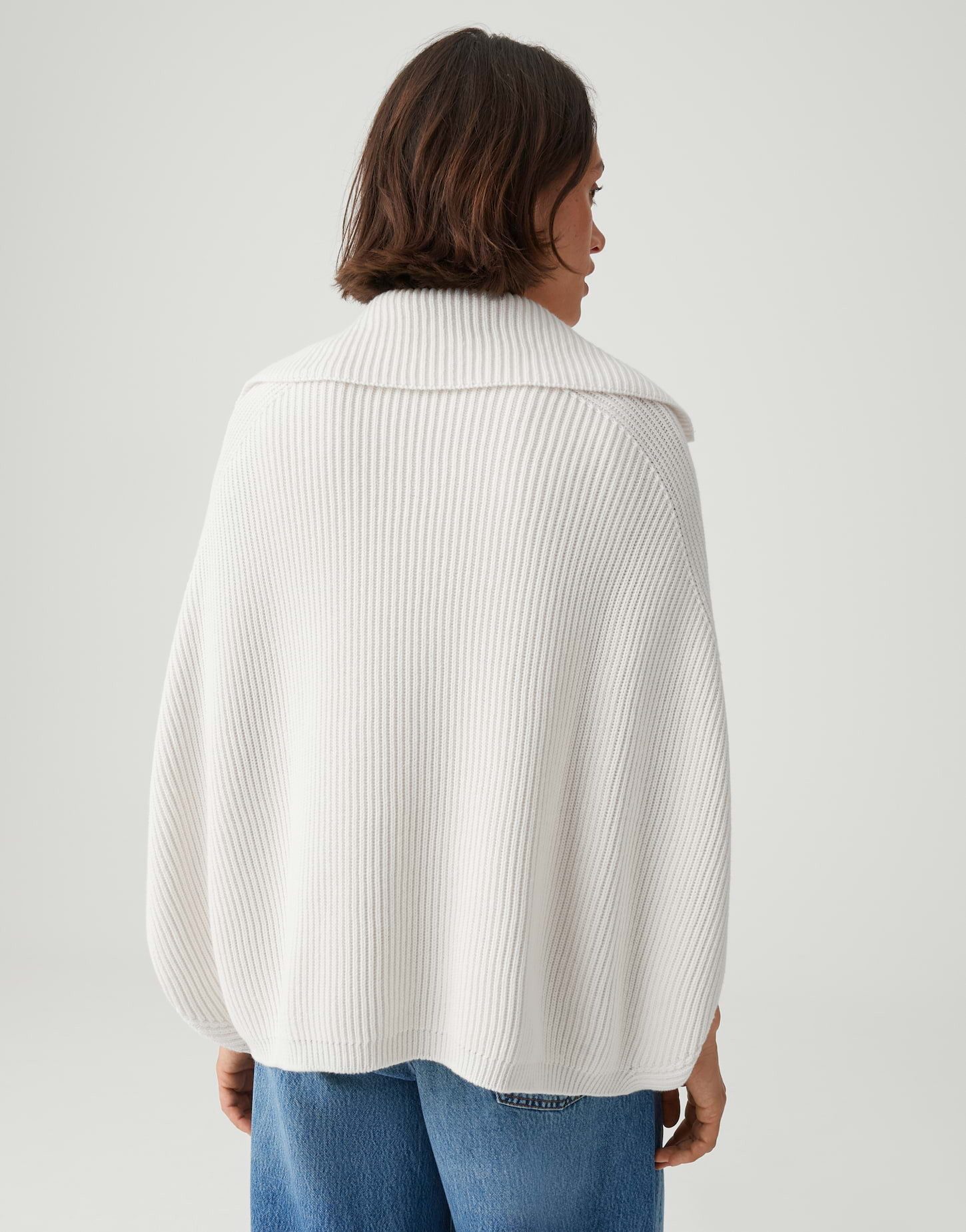 OPUS Poncho im O-Shape Rippstrickponcho im O-Shape Vielseitig kombinierbar für casual Looks
