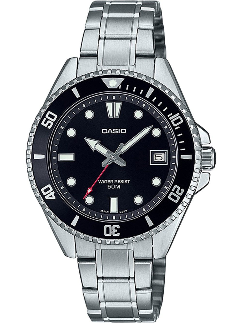 CASIO Quarzuhr Casio MDV-10D-1A1VEF Herrenuhr Timeless collection 38mm 5ATM Casio MDV-10D-1A1VEF Herrenuhr Timeless collection 38mm 5ATM