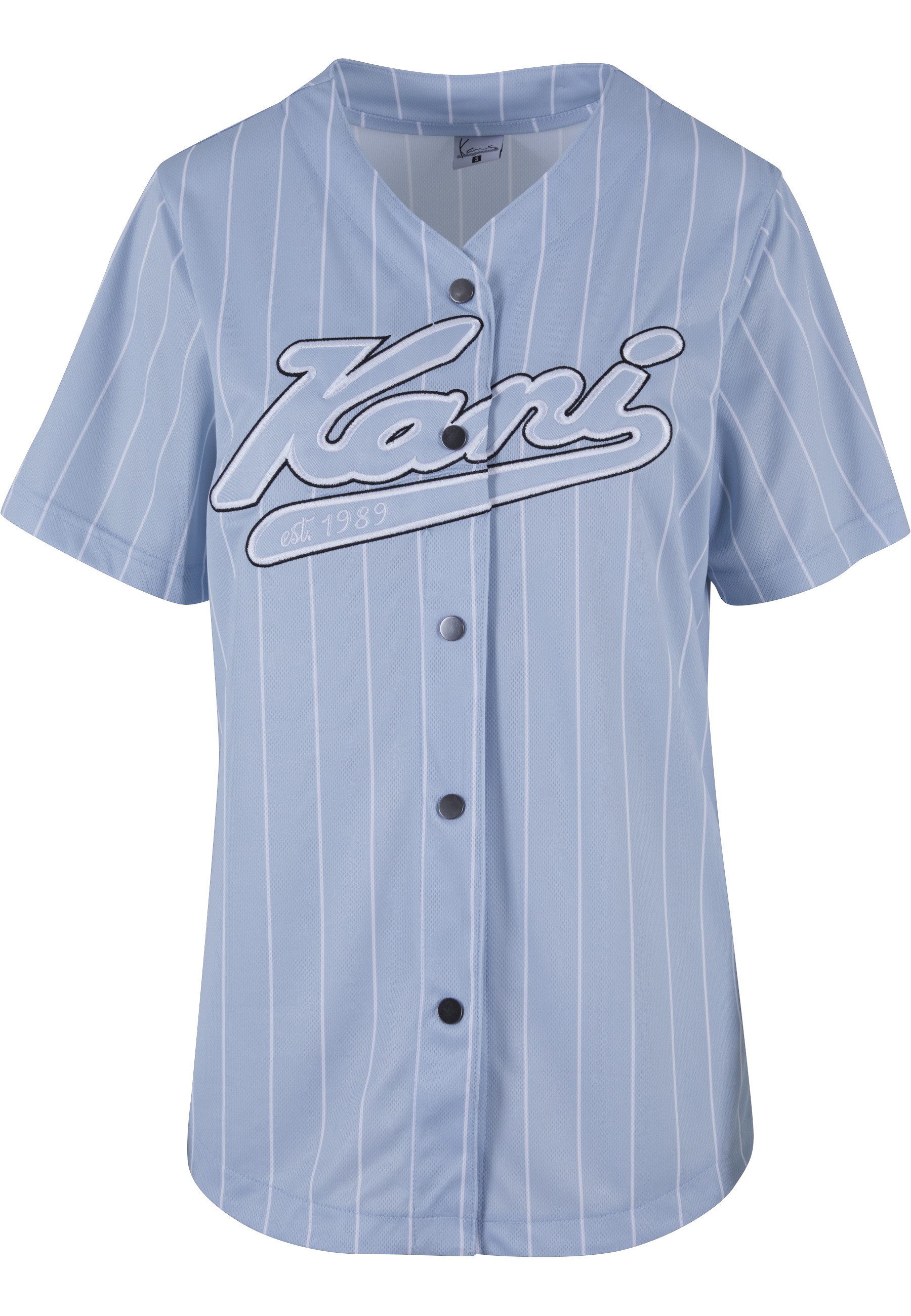 Langarmhemd Karl Kani Damen KW233-035-2 KK Varsity Pinstripe Baseball Shirt