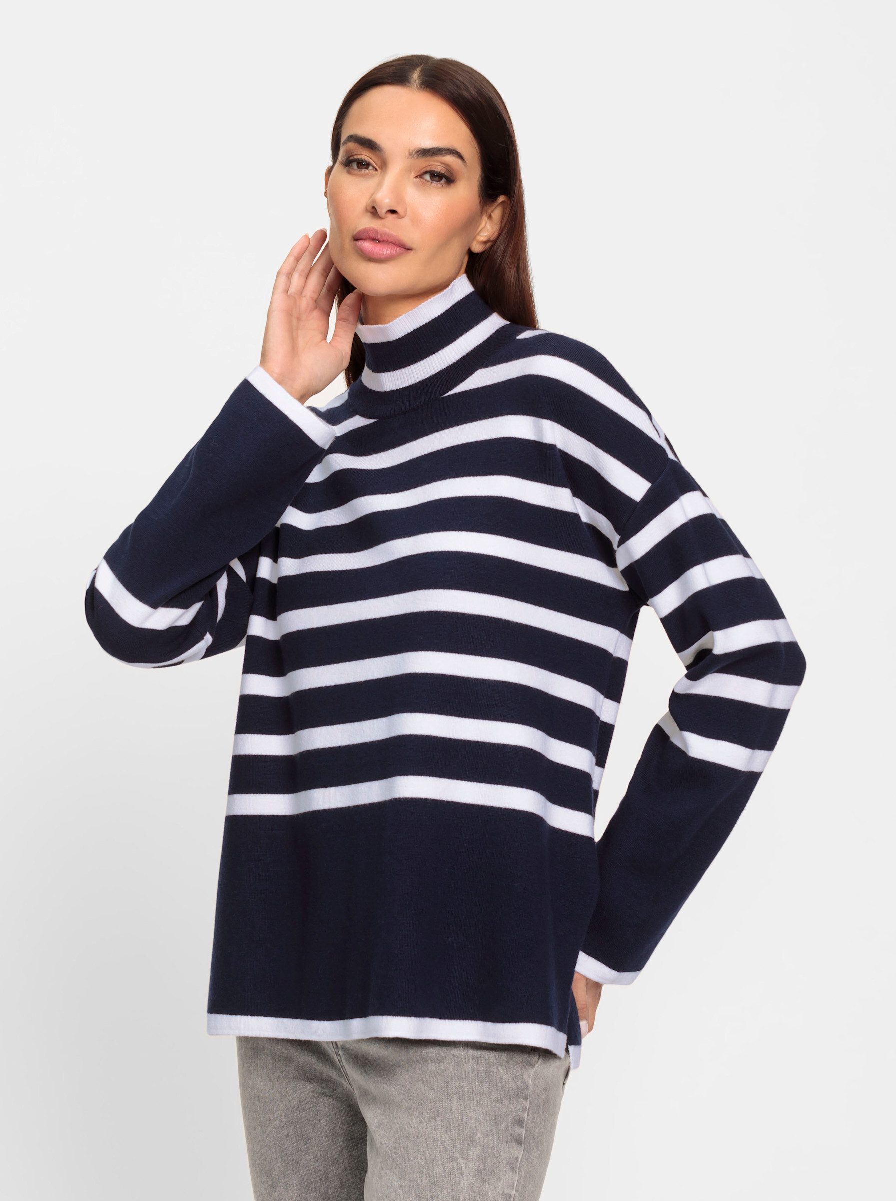 Strickpullover Streifenpullover