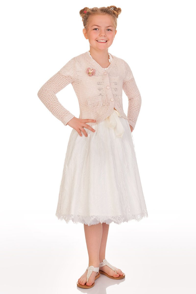 KRÜGER KIDS Trachtenjacke Strickjacke Mädchen - EVA - rosé