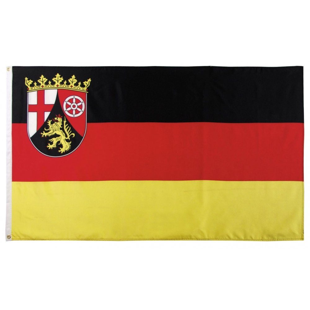 MFH Fahne Fahne 90 x 150 cm - Rheinland-Pfalz - schwarz/rot/gelb