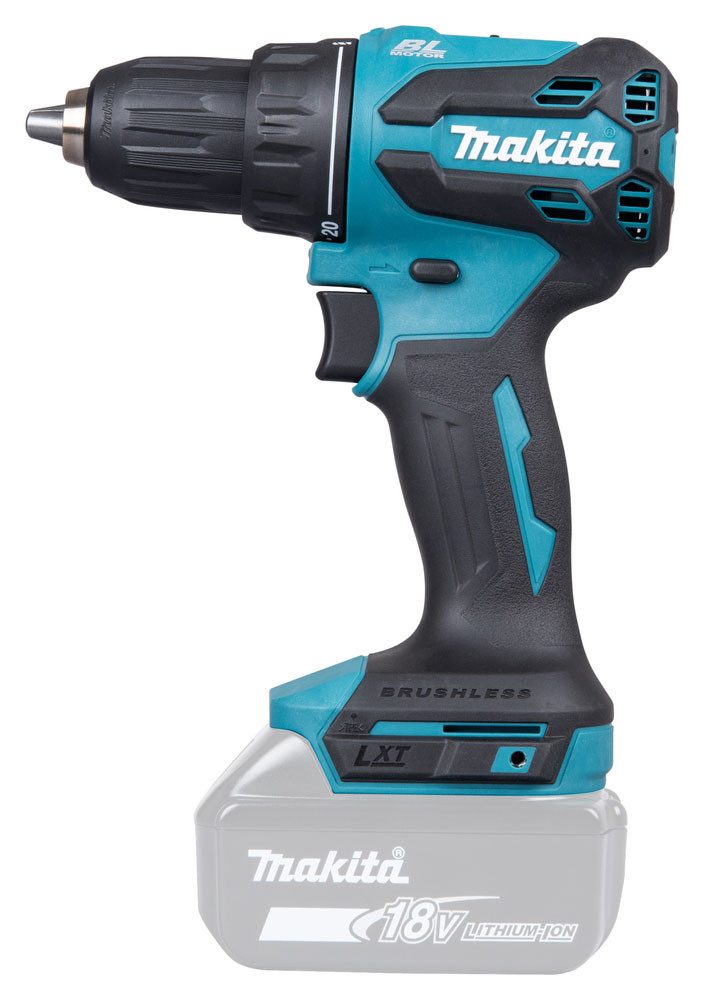 Makita Akku-Bohrschrauber »DDF490Z« 18V, ohne Akku und Ladegerät, (0-1.900 min⁻¹, 13 mm), Leistungsstarker & bürstenloser Bohrschrauber mit 65 Nm Drehmoment