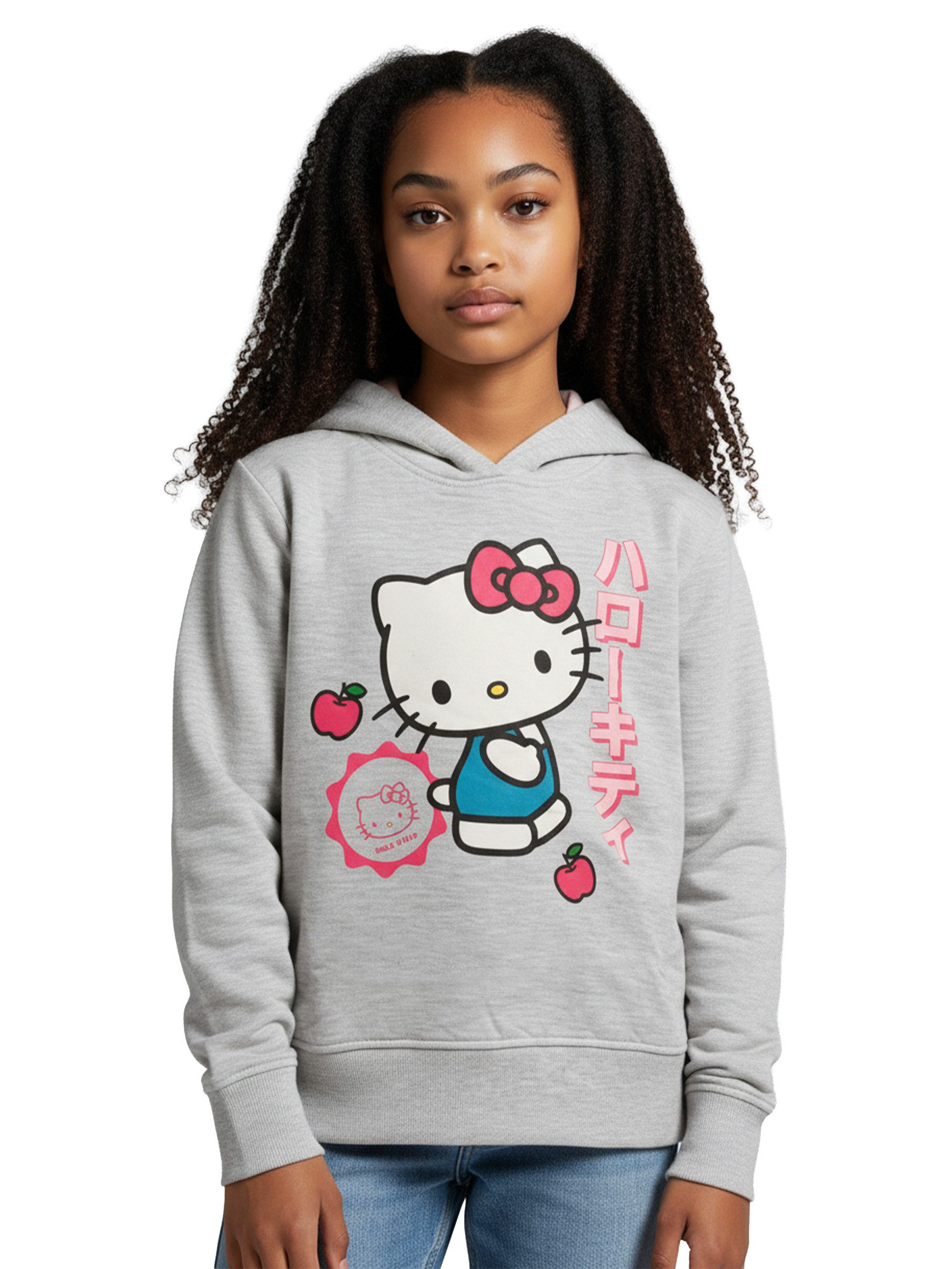 Sweatshirt Hello Kitty Hoodie Kapuzenpullover Pullover mit Kapuze Sweatshirt