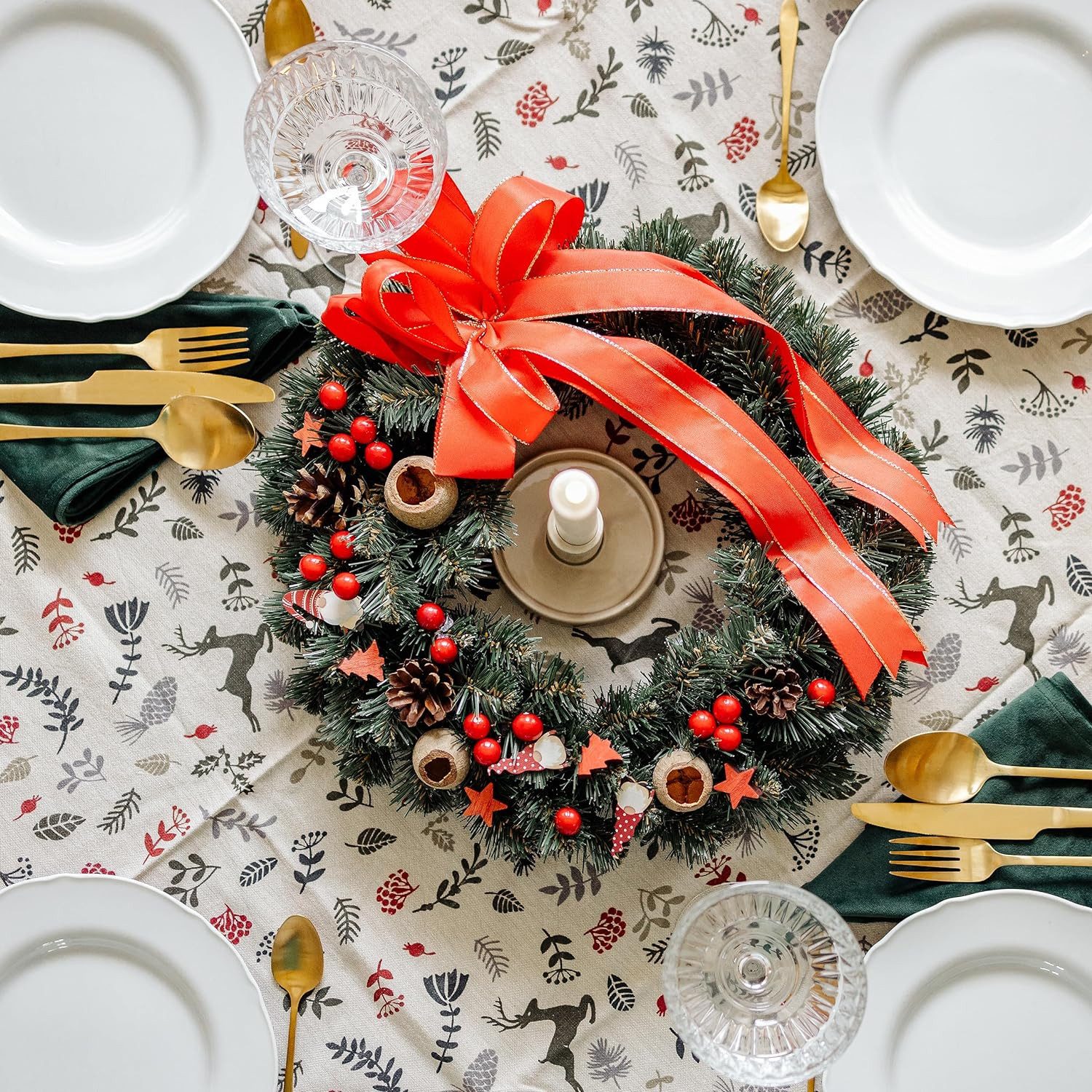 Kunstkranz Weihnachtskranz Türkranz Weihnachten Künstlich Durchmesser 35 cm günstig online kaufen