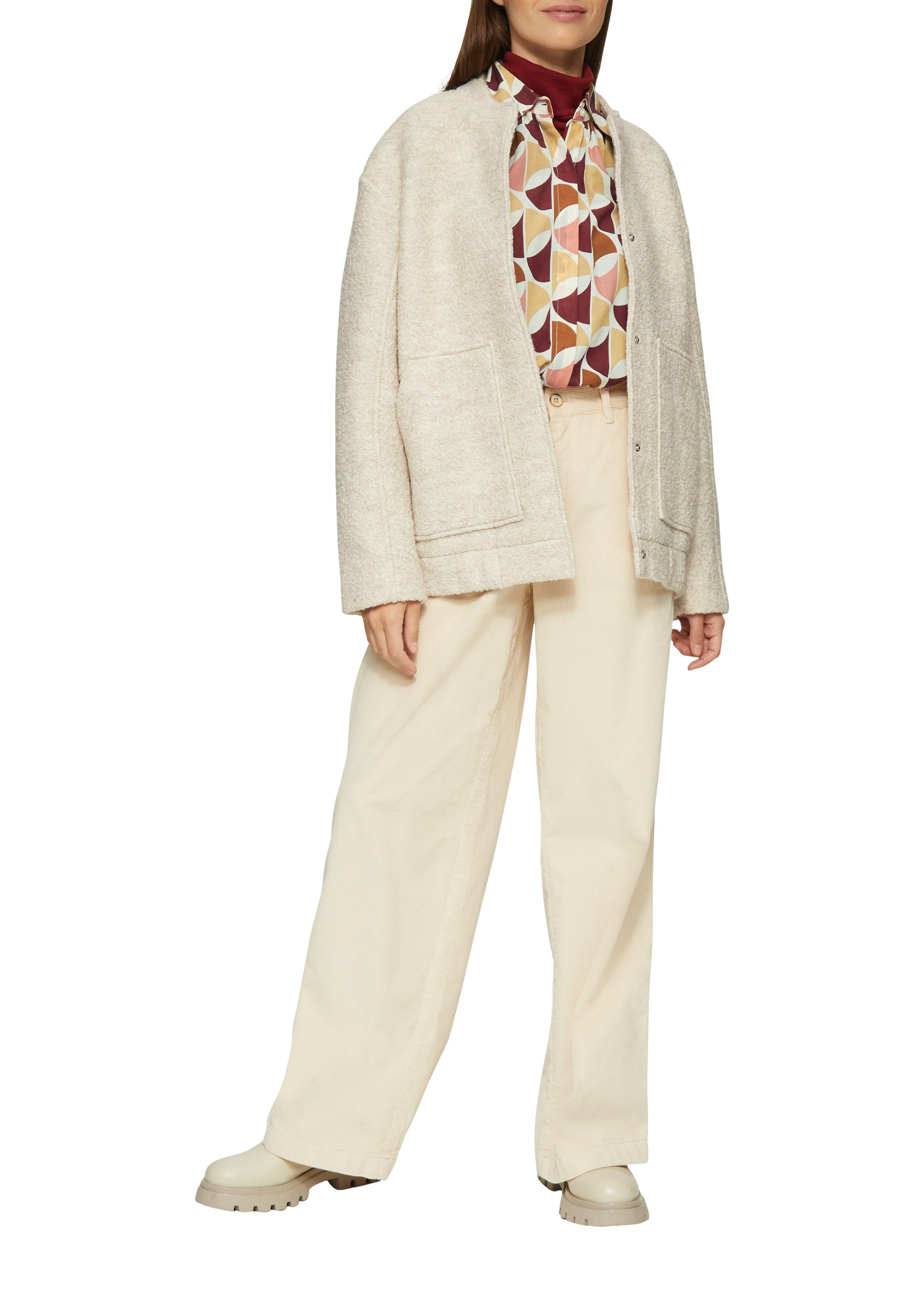 s.Oliver Langarmbluse mit All-Over Muster günstig online kaufen