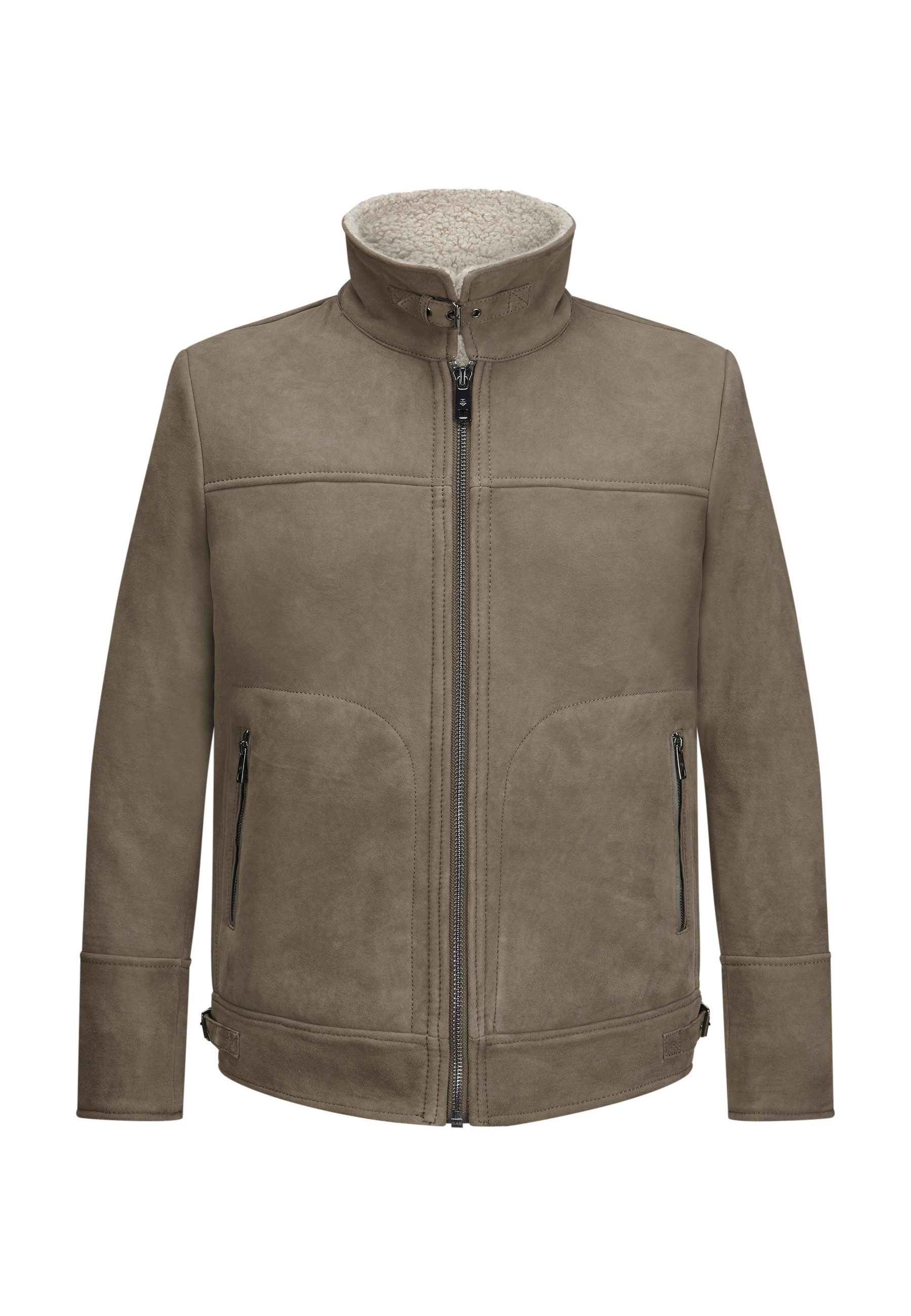 Lederjacke MSCamino Herren Bikerjacke Jacke Leder