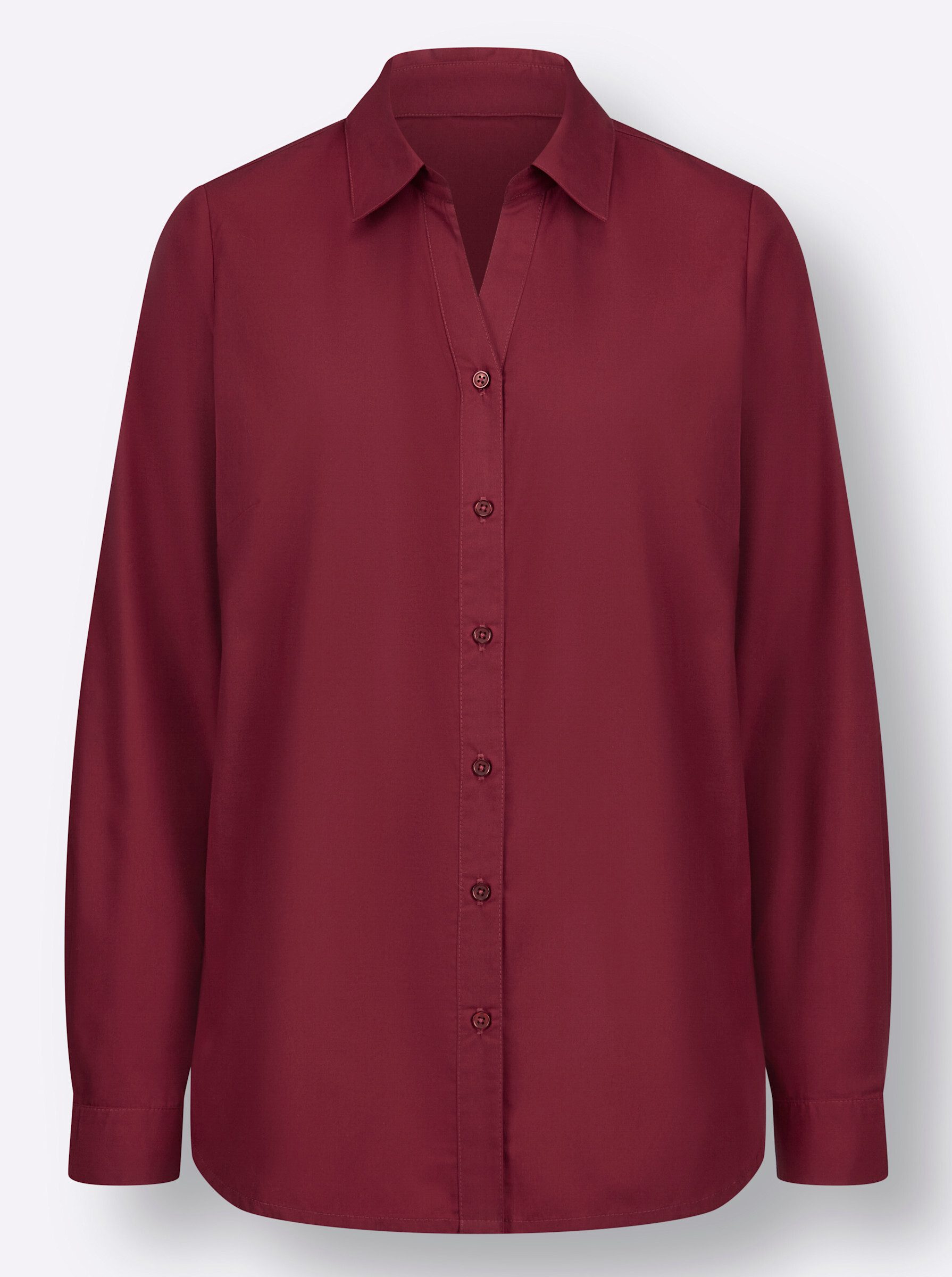 Sieh an! Klassische Bluse Langarm-Bluse günstig online kaufen