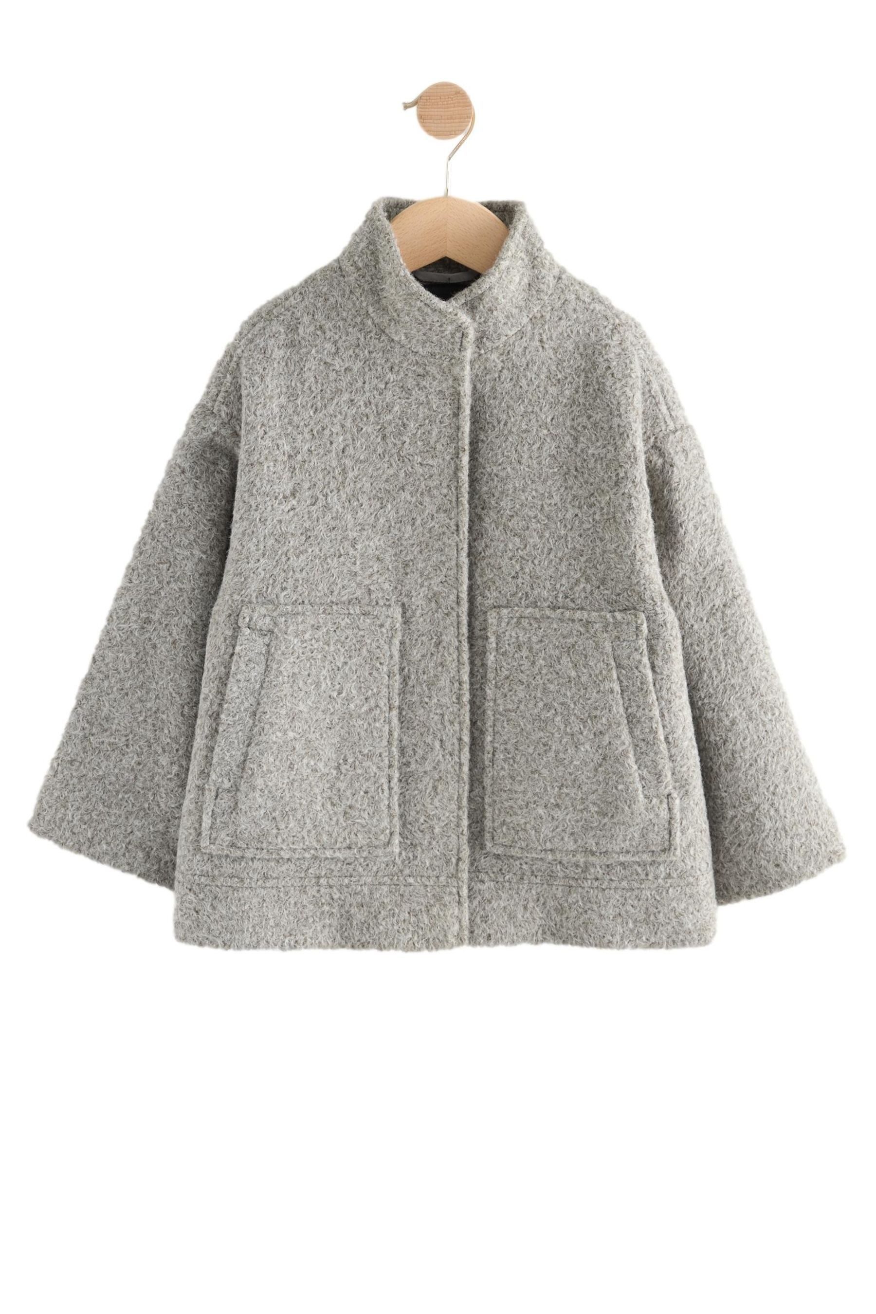 Next Bomberjacke Kurze Bomberjacke mit Wolle (1-St)