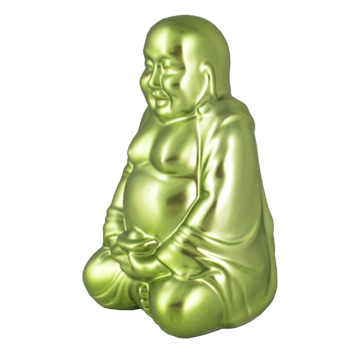 440s Buddhafigur 440s Keramik LITTLE BUDDHA hellgrün ca. 15 cm H (Stück)
