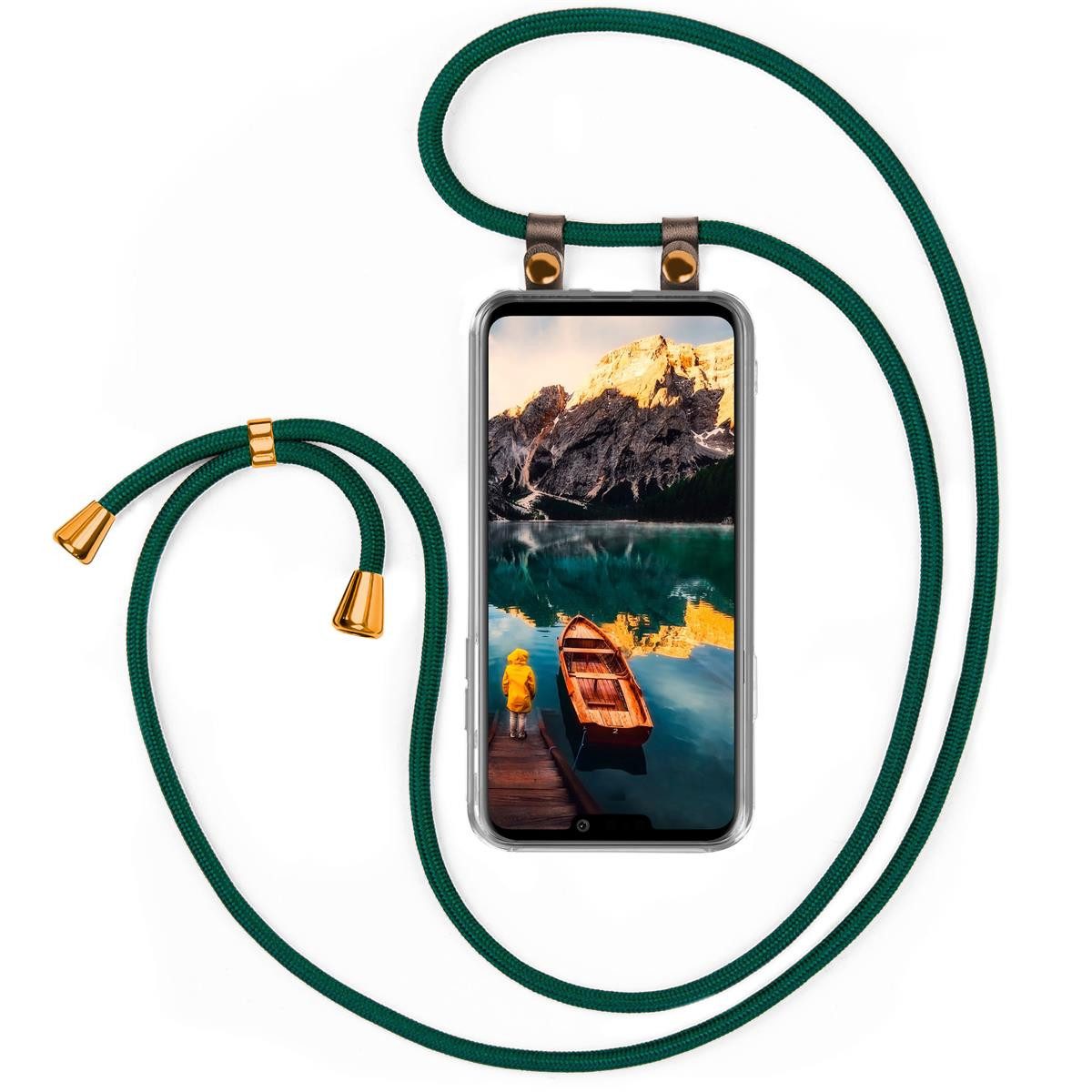 moex Handyhülle moex® Free Spirit für LG G8 ThinQ, Hülle mit Band, Kette abnehmbar Handyband Handyhülle zum Umhängen