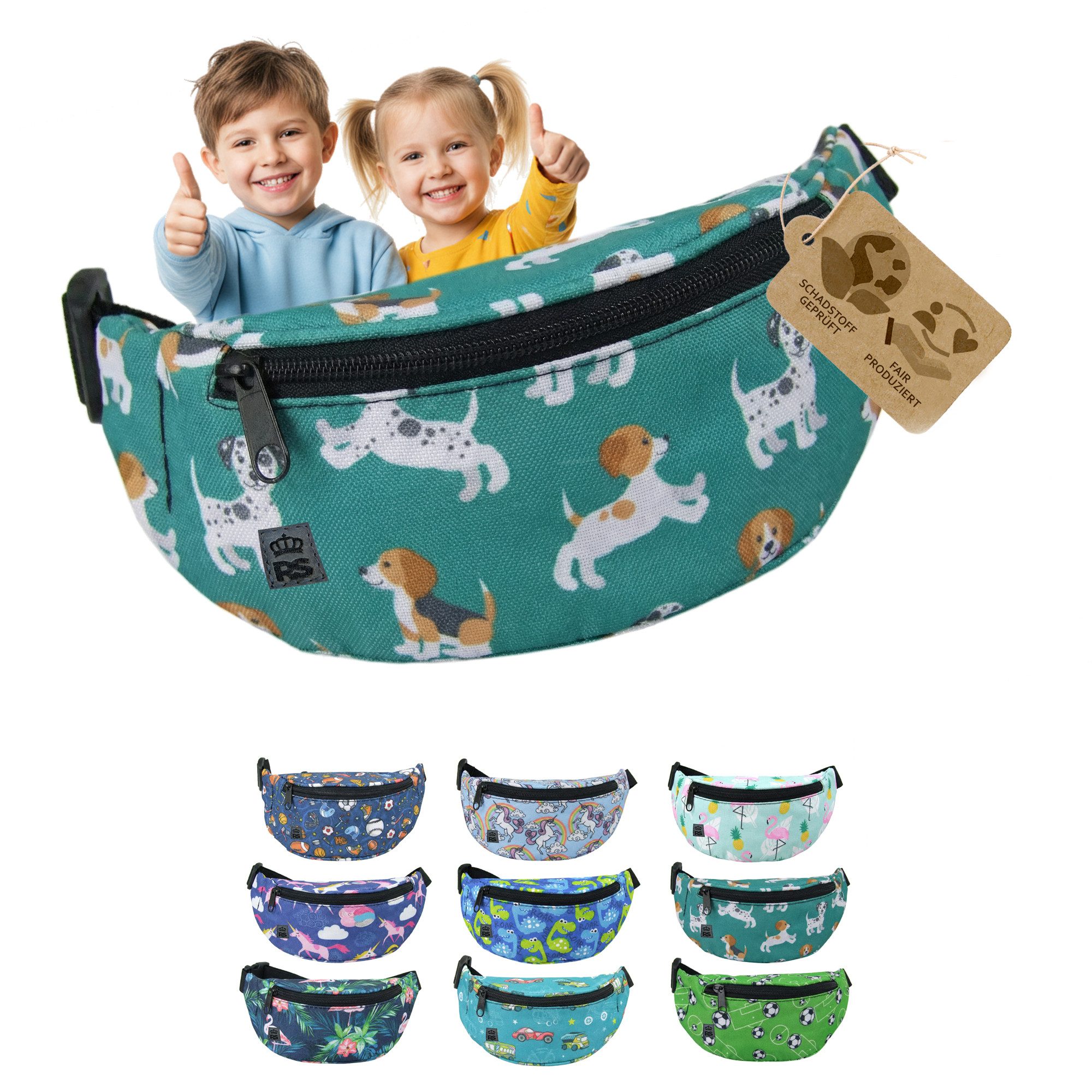Gürteltasche Bauchtasche Kinder 3-7 Jahre Hüfttasche verstellbar robust abwaschbar