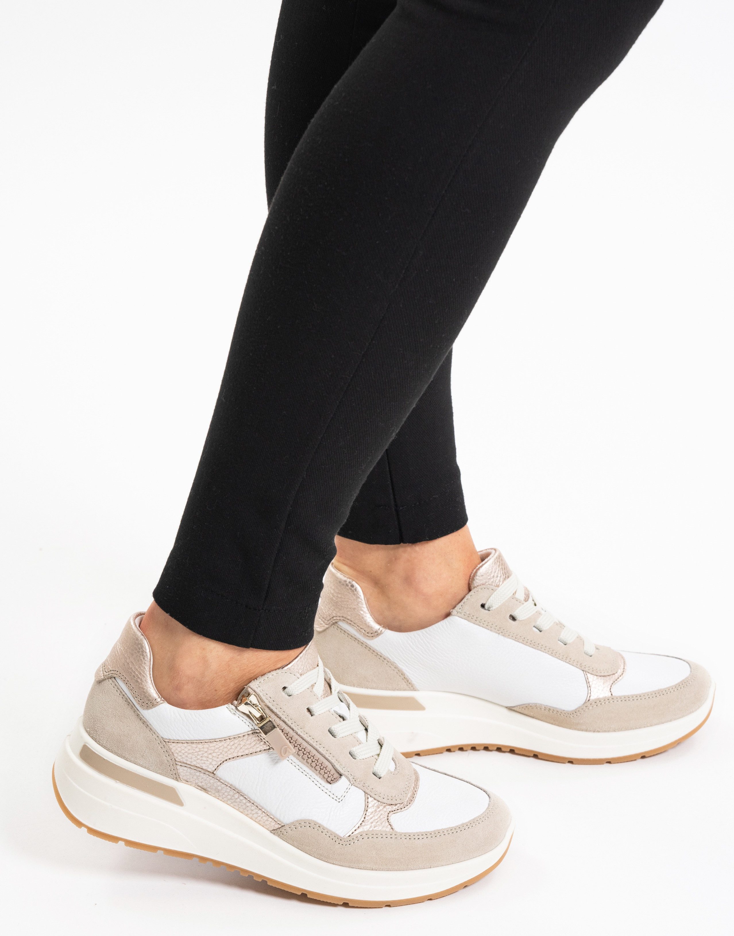 Ara GARDA Keilsneaker, Plateausneaker, Keilsneaker mit Wechselfußbett in H-Weite