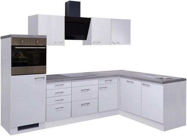 Flex-Well Küchenzeile »Kopenhagen«, mit E-Geräten, Gesamtbreite 280x170 cm-Otto