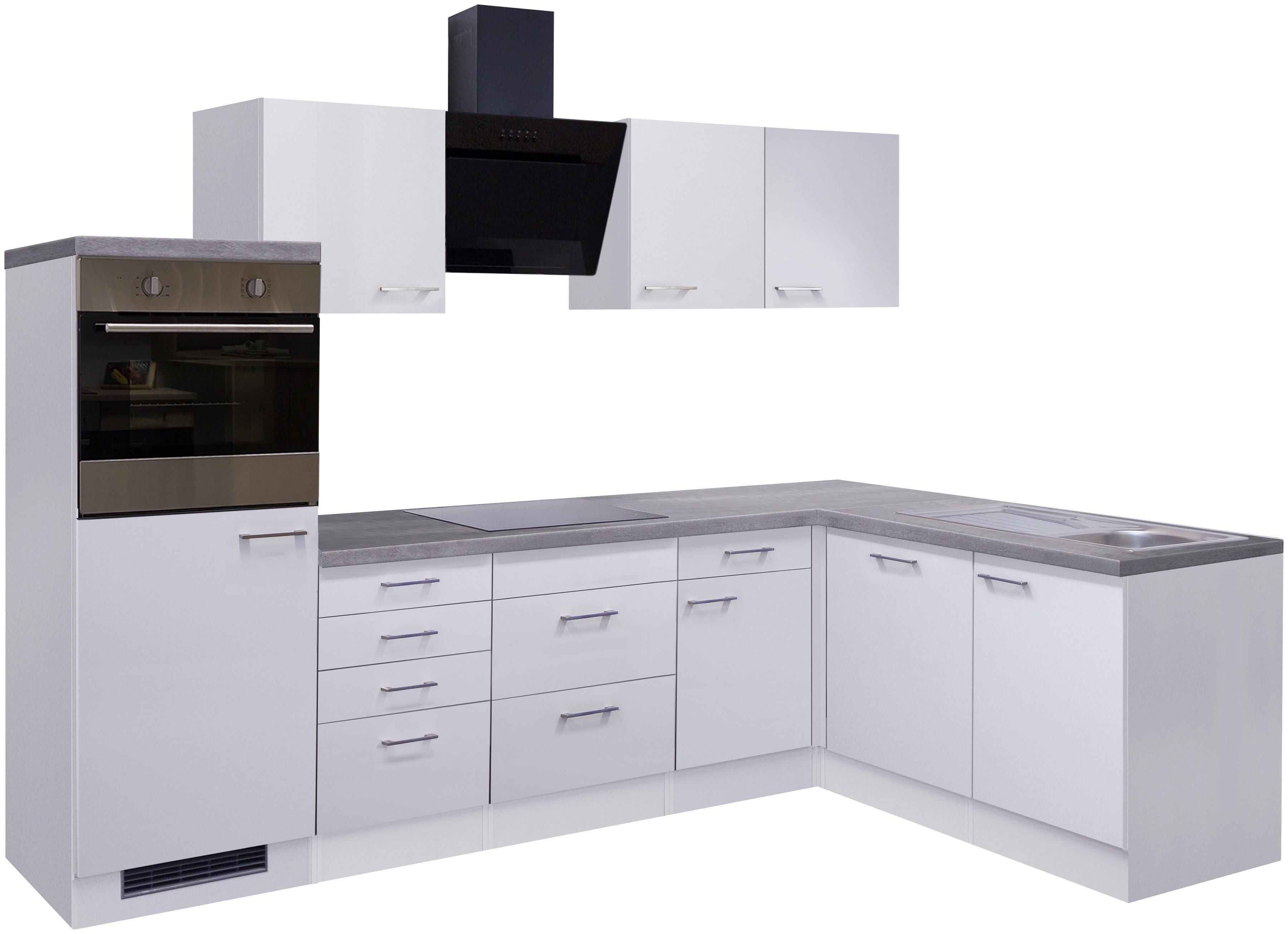 Flex-Well Küchenzeile »Kopenhagen«, mit E-Geräten, Gesamtbreite 280 x 170  cm online kaufen | OTTO