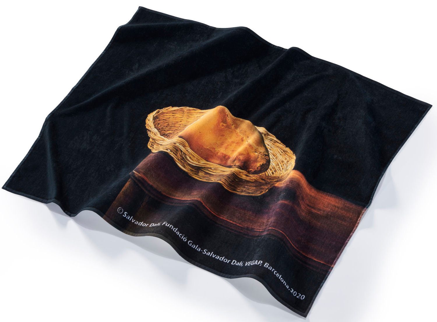 MuseARTa Strandtuch Strandtuch Salvador Dali The Basket of Bread, Baumwolle (1-St), The Basket of Bread
