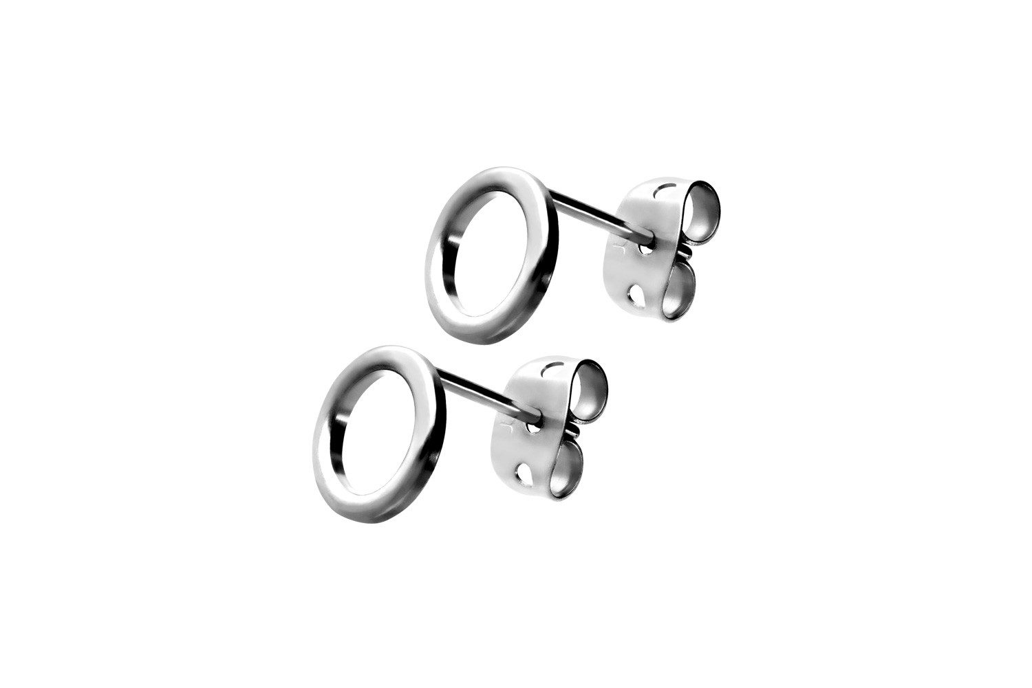 FILANGO Paar Ohrstecker Titan Ohrstecker KREIS (Ohrstecker, 1-tlg) günstig online kaufen