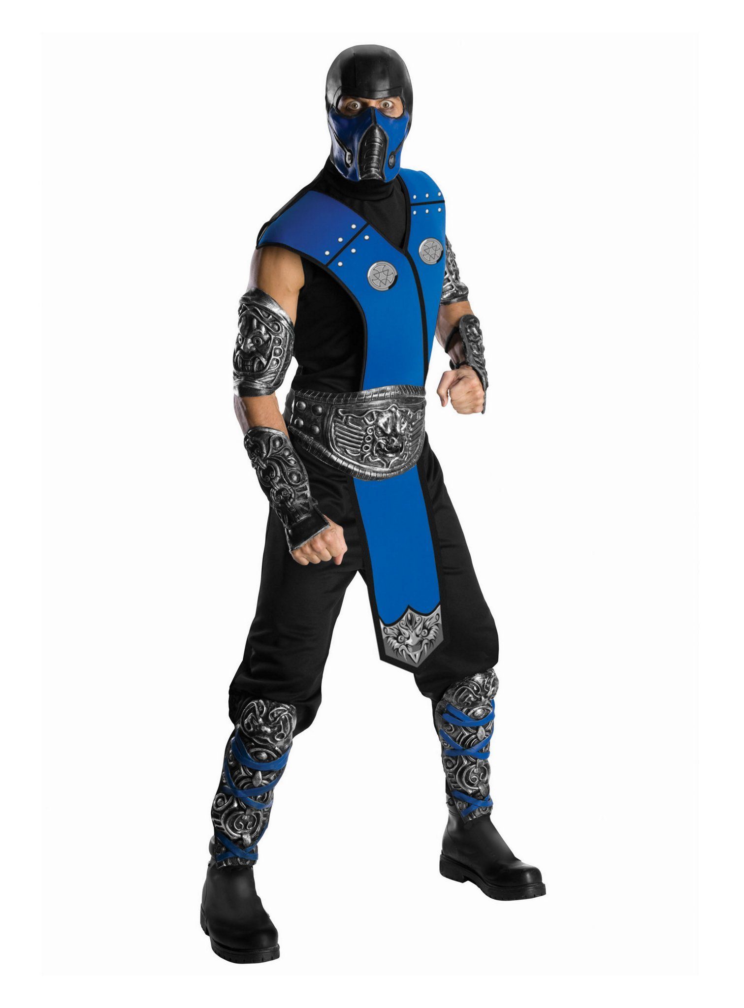 Rubie´s Kostüm Mortal Kombat Sub-Zero, Original lizenziertes Kostüm aus dem Videospielklassiker “Mortal Ko