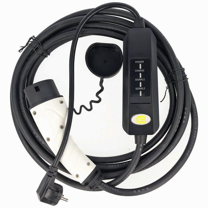 AccuCell Ladekabel für Elektroautos mit SchuKo-Stecker auf Autoladekabel